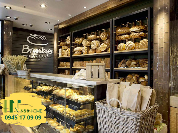 thiết kế tiệm bánh mì