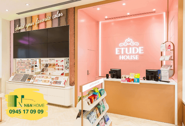 Thiết kế cửa hàng mỹ phẩm ETUDE HOUSE 