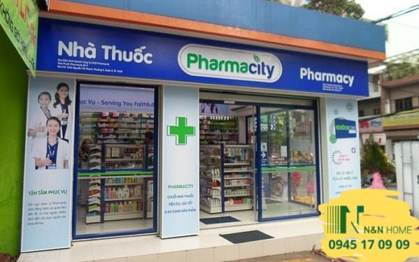 Thiết kế nhà thuốc Pharmacity đẹp ở quận 12 - TPHCM