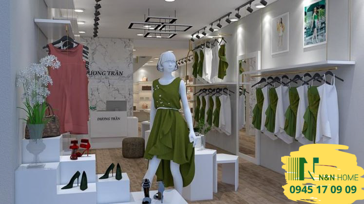Thiết kế cửa hàng quần áo nữ Dương Trần ở quận 3 - TPHCM