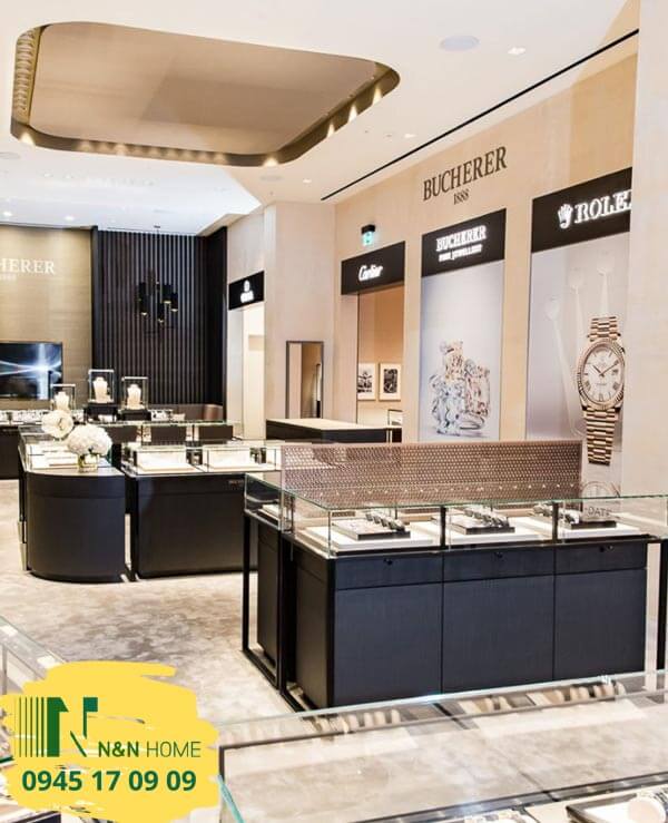 Thiết kế cửa hàng đồng hồ nữ sanh chảnh tại quận Thủ Đức - TPHCM