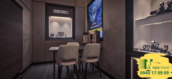 Thiết kế cửa hàng đồng hồ Seiko sang trọng ở Tân Bình - TPHCM