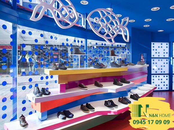 Thiết kế cửa hàng giày dép nam Camper thanh lịch ở Thủ Đức - TPHCM