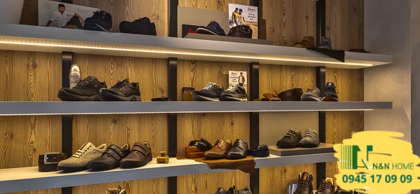 Thiết kế shop giày dép nam đẹp ở quận 2 - TPHCM