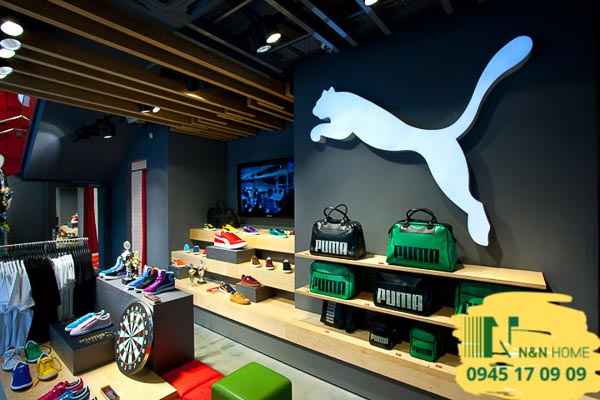 Thiết kế shop giày dép Puma đẹp ở Tân Bình - TPHCM