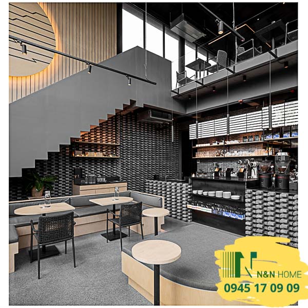 Thiết kế cửa hàng cafe Leresa đẹp ở quận 2 - TPHCM