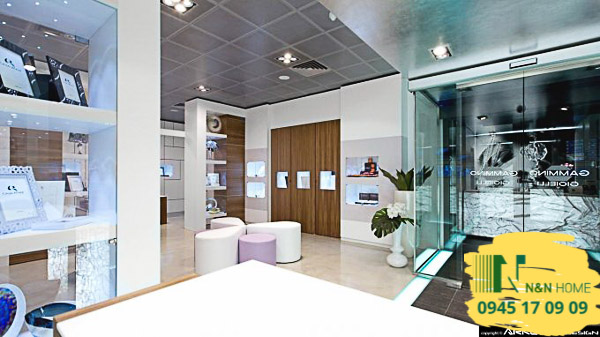 Thiết kế cửa hàng mắt kính nữ thanh lịch ở Thủ Đức - TPHCM