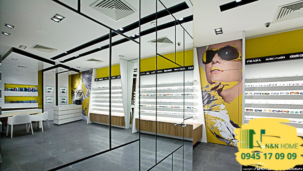 Thiết kế cửa hàng mắt kính xinh xắn ở quận 3- TPHCM