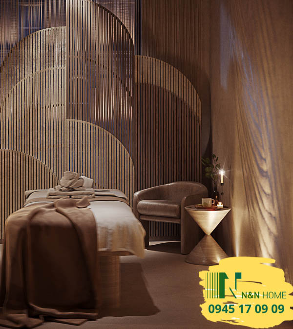 Thiết kế phòng spa sang chảnh đẹp lung linh ở Bình Thạnh - TPHCM