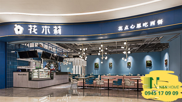 Thiết kế quán trà sữa Đài Loan đẹp mắt ở quận 4 - TPHCM