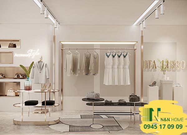 Thiết kế shop thời trang Ita Lusso thanh lịch ở quận 1 - TPHCM