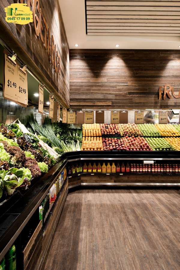Thiết kế siêu thị mini Fresh Mart tinh tế tại quận 6 - TP.HCM
