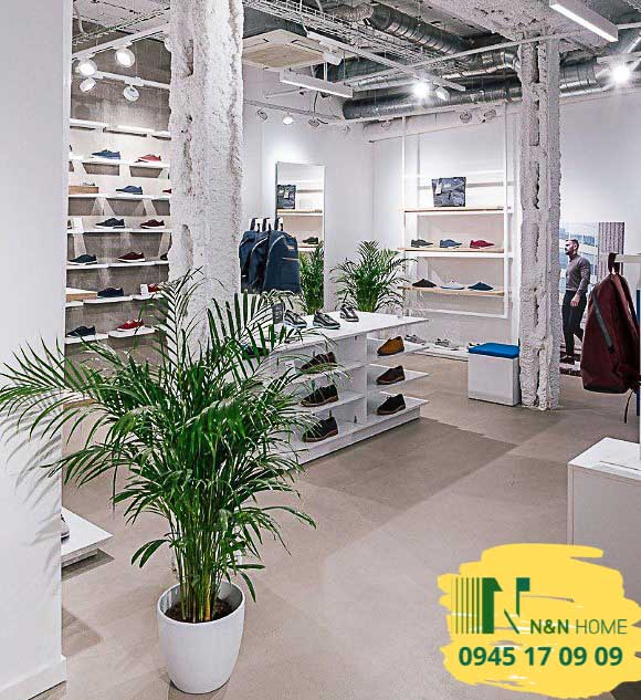 Thiết kế shop giày dép nam cao cấp ở quận 7 - TPHCM