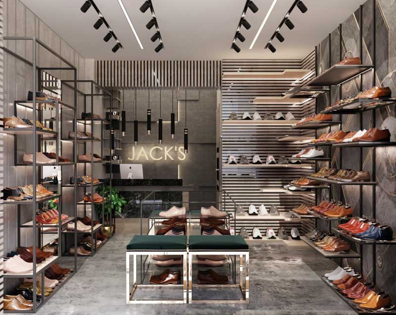 thiết kế shop giày dép 